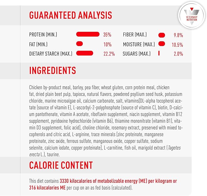 Royal Canin Veterinary Diet Glycobalance Dry Dog Food for Diabetic Adult Dogs, 6.6 lb Bag