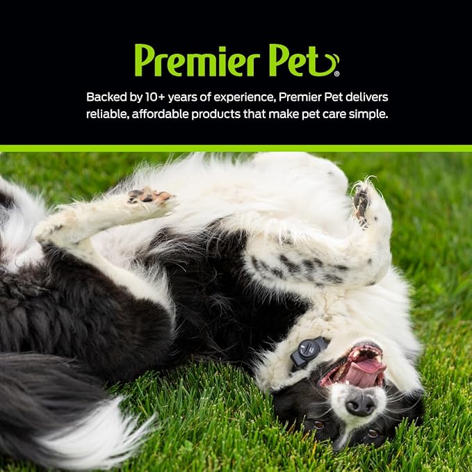 Premier Pet In-Ground Add-A-Dog Collar - Expansion Collar for In-Ground Fence Systems - Waterproof Receiver with Static Correction Levels - Comfortable Nylon Strap - Dog Yard Safety