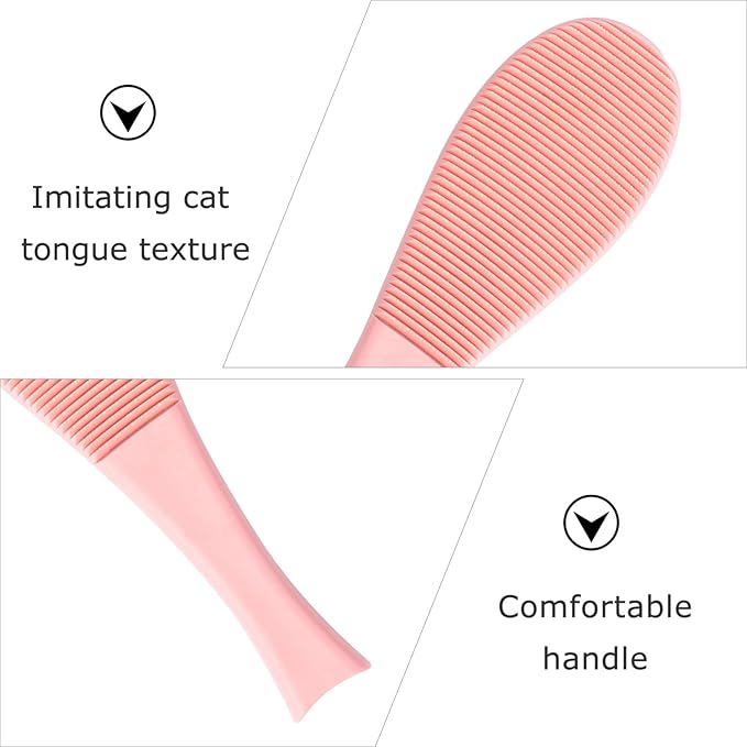 KESYOO 2Pcs Cat Tongue Combs Cat Grooming Massage Brush Dual Sided Slicker Brush for Shedding Control for Cats Head Neck and Care