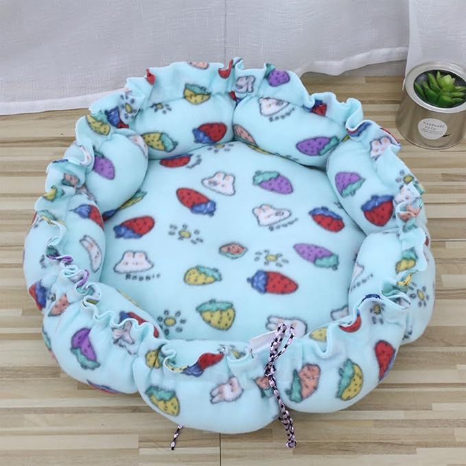 Windproof Warm Pet Bed House Drawstring Design Washable Soft Cushions Kennel for Small Dogs Cats Pet Supplies Dog Sleeping Outside Dog Sleeping Indoor