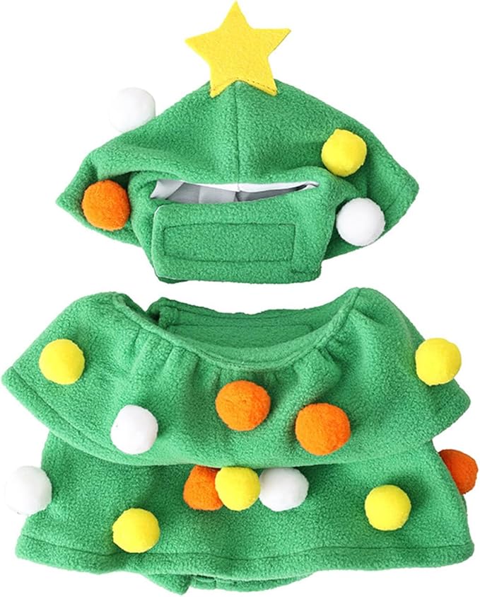 Pet Costume Christmas Tree Animal Cosplay Dress Accessories Pet Supplies 3D Christmas Tree Dog Outfit