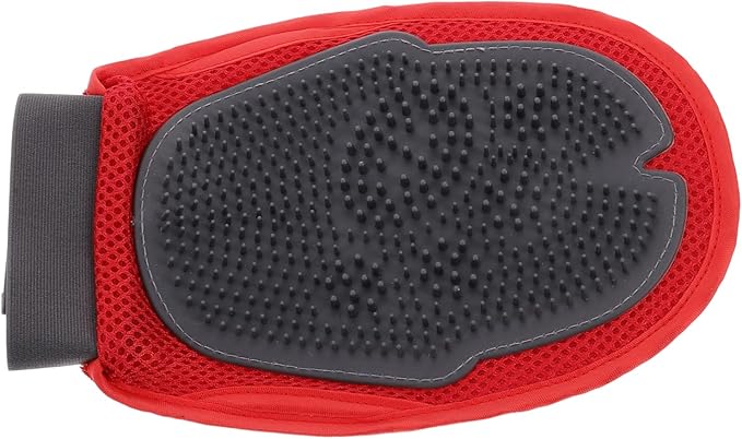 KESYOO Double Sided Pet Massage Glove Brush Gentle Grooming Tool for Efficient Pet Shower De Shedding Comfortable Padding Breathable Mesh for Easy Use