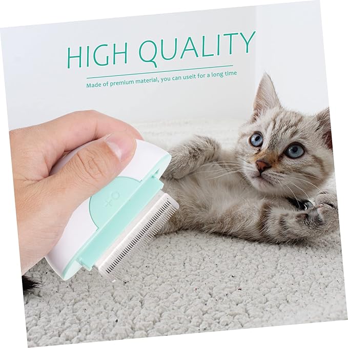 Cat Grooming Comb Portable Pet Hair Removal Brush for Shedding Massage Lightweight Cat Hair Tool Eliminates Tangles Loose Fur Durable Comfortable Design