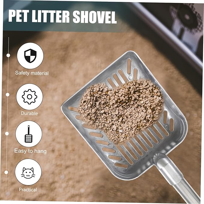 Handle Cat Litter Shovel Detachable Cleaning Tool for Easy Pet Poop Disposal Design for Cats and Dogs Effortless Cleaning