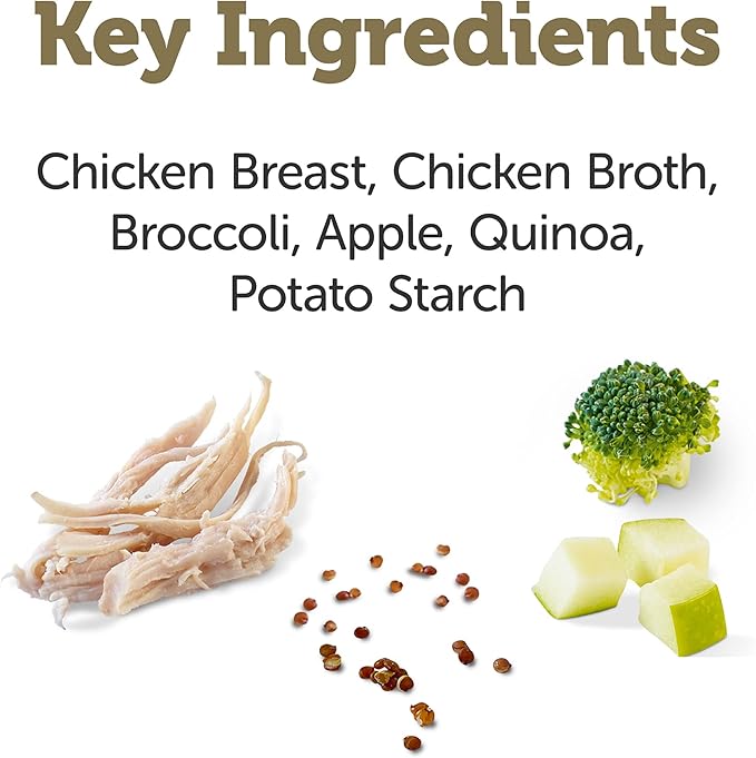 Applaws Taste Toppers, Limited Ingredient Dog Food Topper, Chicken with Broccoli, Apple & Quinoa in Broth (12 x 3oz Pouches)