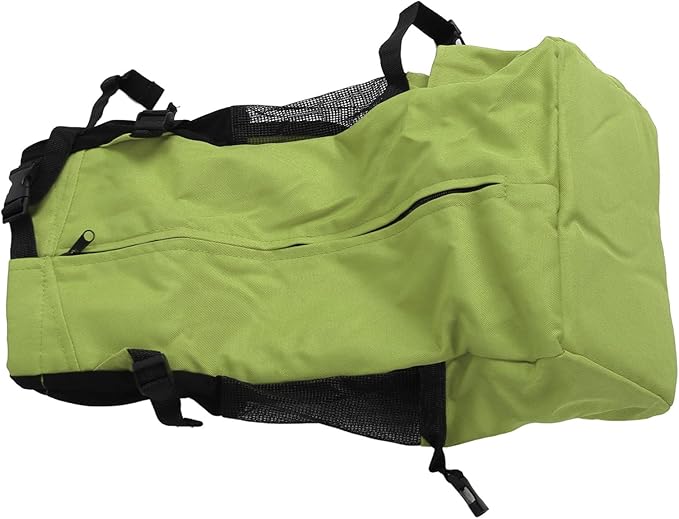 Zerodis Pet Carrier Backpack Front Back with Ventilated Mesh Hands Free for Travel Outdoor Hiking Cycling Cat Dog Supplies (Green)