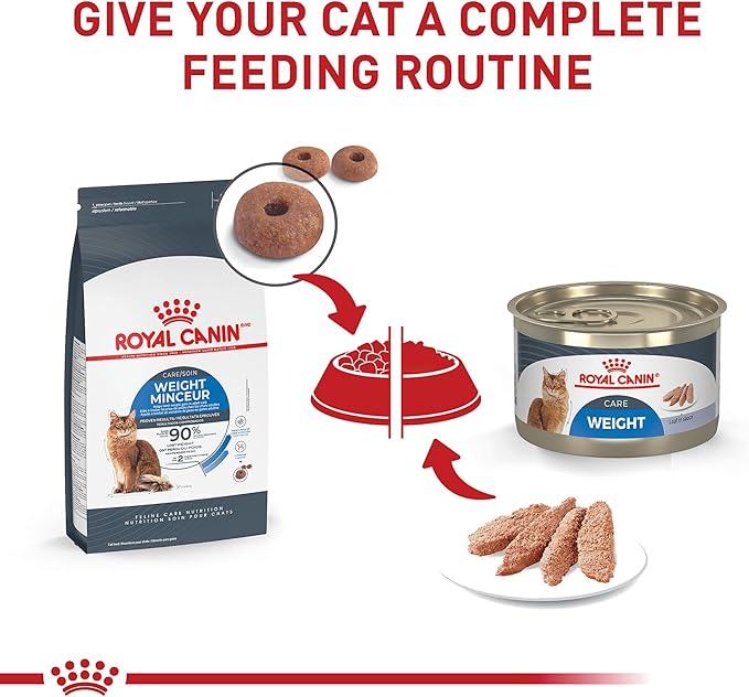 Royal Canin Feline Care Nutrition Weight Care Adult Loaf in Sauce Cat Food, 5.1 oz (Pack of 24)