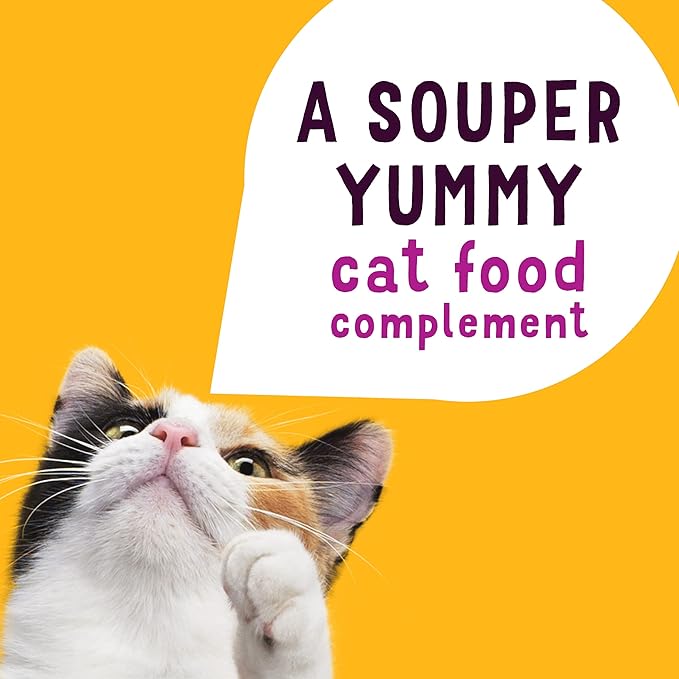 Purina Friskies Natural, Grain Free Wet Cat Food Lickable Cat Treats, Lil' Soups with Shrimp in Chicken Broth - 1.2 oz. Cup (Pack of 16)