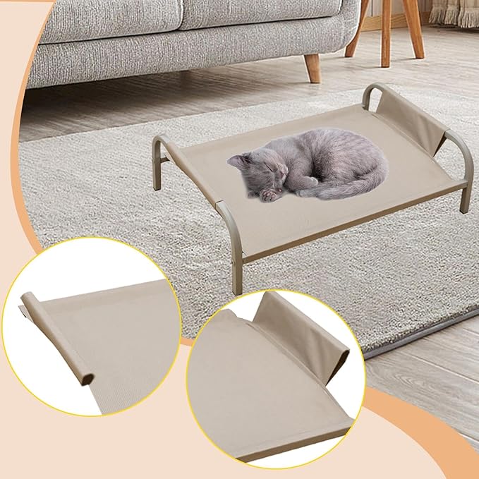 Bed Cover Pet Supplies High Resistant for Home Removable Portable Replace Part Easy to Install, Gray M
