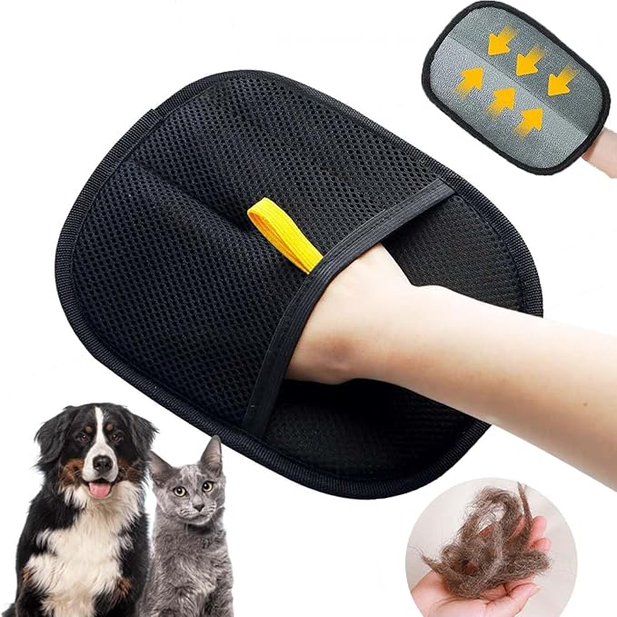Static Hair Removal Gloves Reusable Pet Hair Removal Tools Efficient Cleaning Suitable for Cats and Dogs Grooming