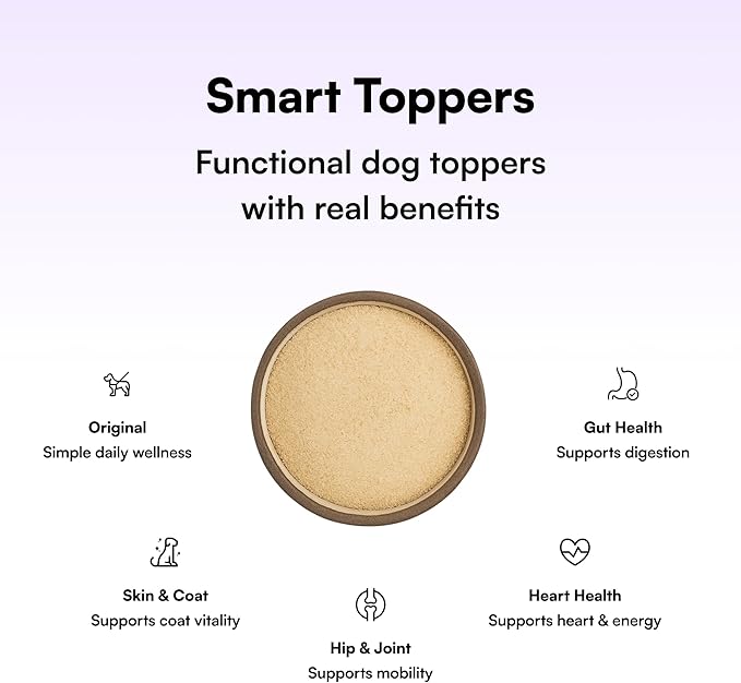 Pawco Dog Food Toppers for Picky Eaters, Hip & Joint – Supports Mobility & Joint Health – Functional Dog Food Flavor Enhancer with Omega-3, Pumpkin & Carrots – Magic Topper – 5.6oz