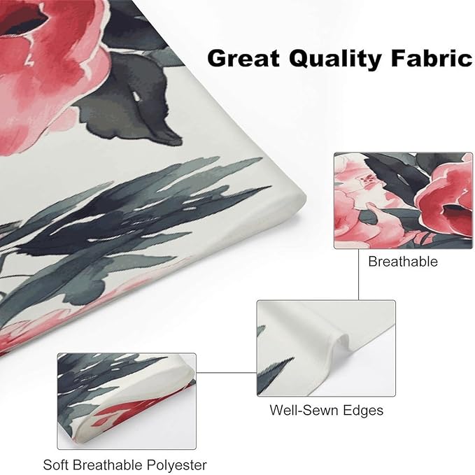 Dog Bandana Spring Pet Scarf Adjustable Triangle Peonies Spring Printing Dog Bib Washable Polyester Puppy Bandana for Small Medium Large Dogs Cat Birthday Party Supplies