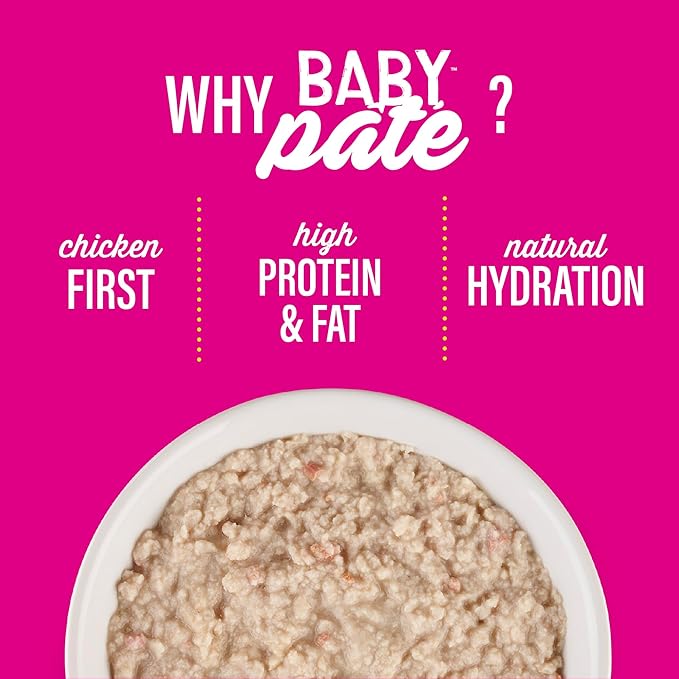 Tiki Cat Baby Pate, Wet Cat Food, Chicken, Duck & Duck Liver, 2.4 oz. Can (12 Count)
