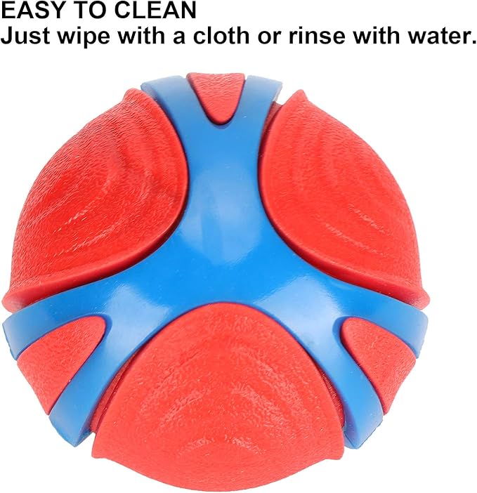 Puppy Chew Toy Solid Dog Balls, 3.5 Inch Bite Trainer Ball - Durable Flexibility, Interactive Pet Chewing Supplies for Anxiety Relief