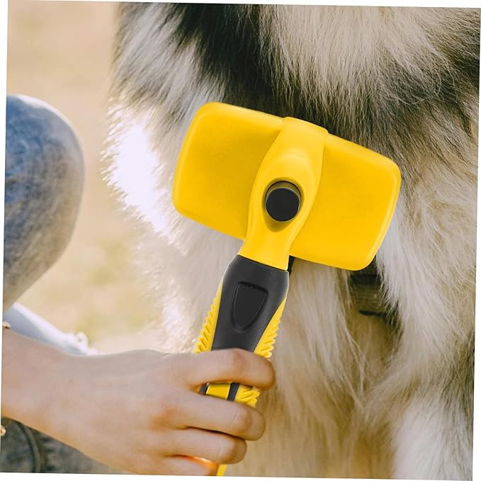 YARNOW Cat Grooming Brush Self-cleaning Deshedding Tool for Dogs Cats Portable Pet Cleaning Brush Non- Handle for Daily Grooming Reducing Shedding