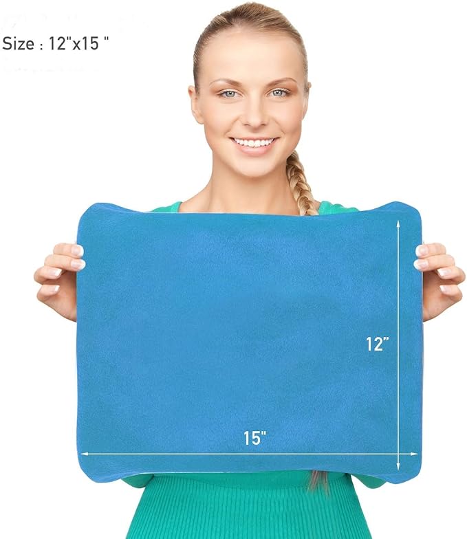 MARUNDA Pet Heating Pad,Cat Heating Pad Indoor Waterproof,Auto Constant Temperature, Chew Resistant Steel Cord (Blue, S-12" x 16")