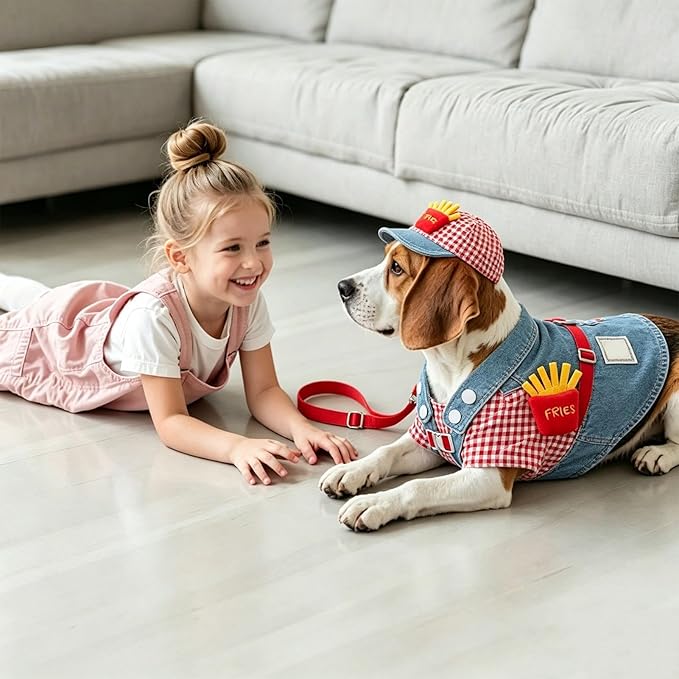 Genérico Dog Harness, Adjustable and Breathable, Harness for Dogs with Rope Set | for Puppies Daily Outdoor Activities Including Shopping Running and Walking