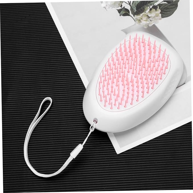 YARNOW Abs Pet Dog Comb Cat Grooming Brush De-shedding Hair Removal Comb for Dogs and Cats Hanging Lanyard Comfortable Grip for Easy Cleaning