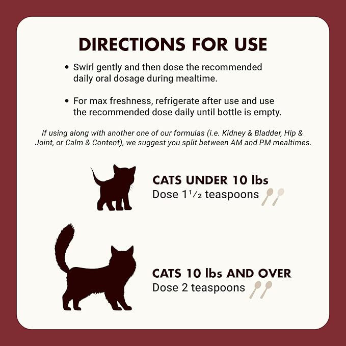 LIQUID-VET Immune Support for Cats – Daily Formula with Inulin, Beta-Glucan, Vitamin E, Omega-3s, Fermented Yeast & More! - Made for Picky Eaters