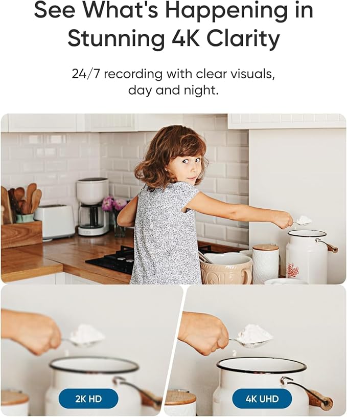 eufy Security Indoor Cam E30 2-Cam Kit, Latest Generation,4K UHD Security Camera, Pet/Dog/Baby Camera with Phone app, Color Night Vision, Human/Pet Auto Tracking,360° Coverage,Works with Homekit,White