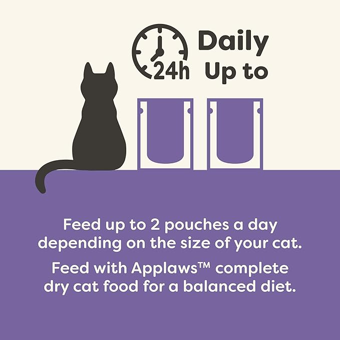 Applaws Natural Wet Cat Food in Mousse, Limited and Natural Ingredients, Grain-Free, High Protein with No Artificial Additives, Fish Variety Pack (12 x 2.47oz Pouches)