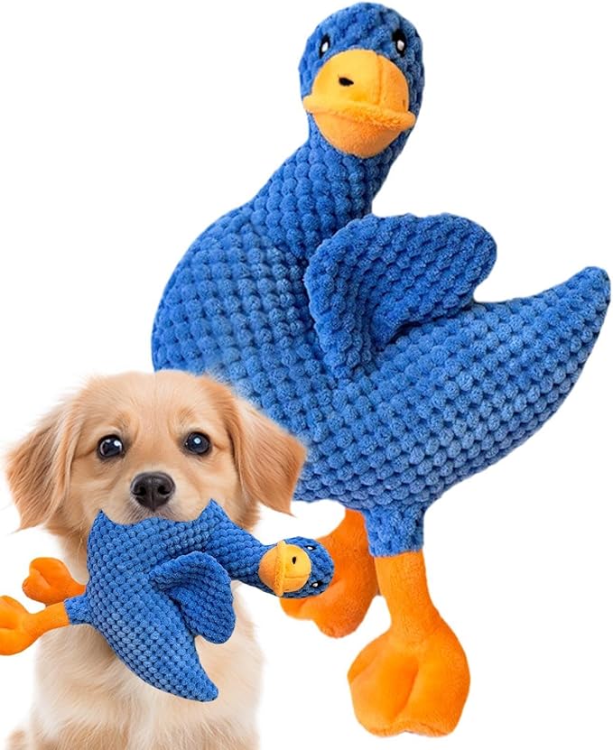 Dog Stuffed Toys - Squeaky Duck Interactive Pet Supplies | Chew with Sound for Puppy Play Small Medium Large Breed Home Travel Daily Outdoor