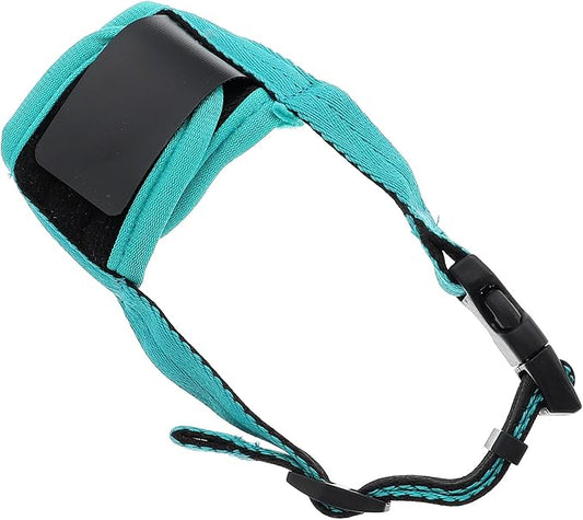 Adjustable Anti-bite Dog Muzzle Cotton Dog Mouth Cover for Outdoor Use Puppy Biting Deterrent Pet Supply (Green, L)