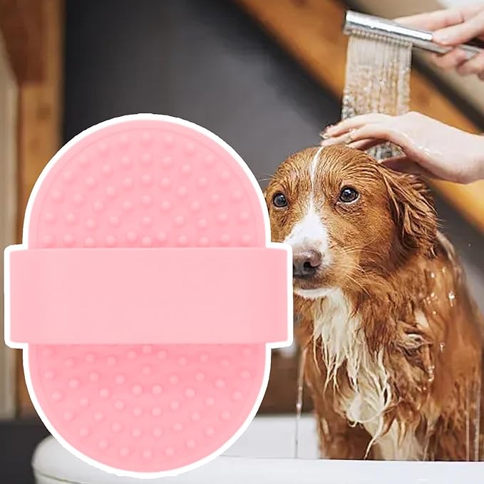 Dog Shower Brush,Silicone Soothing Massage Pet Grooming Supplies | Dog Scrubber - for Long Short Haired Puppy Cats Kitten Care