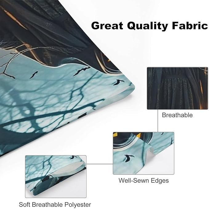 Dog Bandana Spring Pet Scarf Adjustable Triangle Ghosts Haunt The Night Printing Dog Bib Washable Polyester Puppy Bandana for Small Medium Large Dogs Cat Birthday Party Supplies
