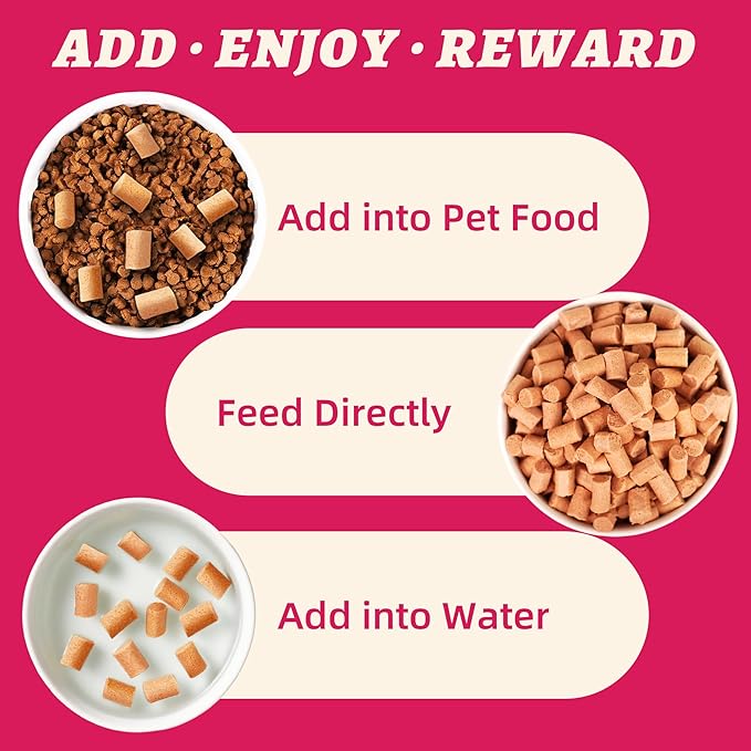 Wellix Rabbit & Cranberry Freeze Dried Raw Topper for Dogs & Cats - Freeze Dried Dog & Cat Treats for Indoor Cats - Hypoallergenic Protein, Cat UTI, Taurine for Dogs, Grain Free
