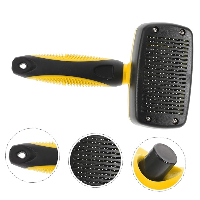 YARNOW Cat Grooming Brush Self-cleaning Deshedding Tool for Dogs Cats Portable Pet Cleaning Brush Non- Handle for Daily Grooming Reducing Shedding