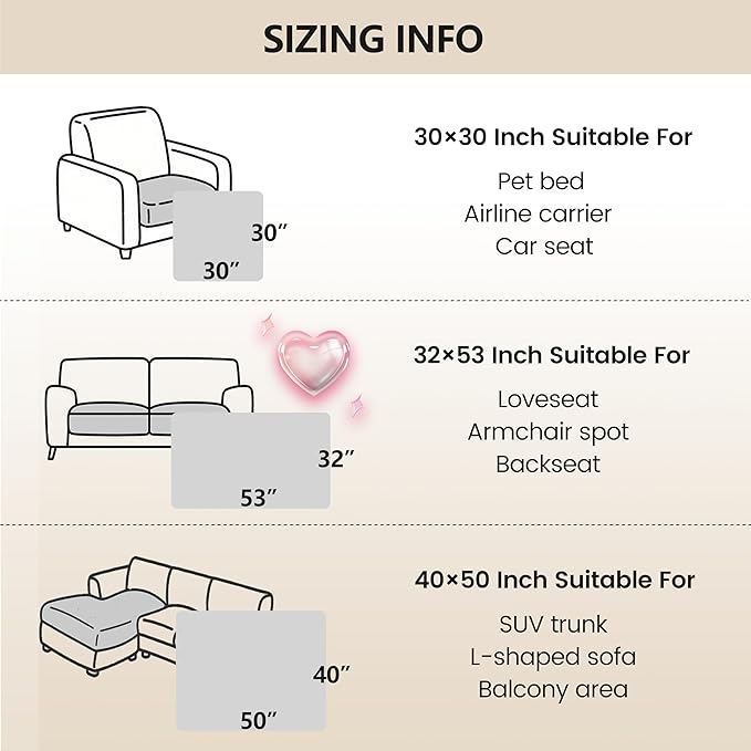 gogobunny 3X Stronger Waterproof Pet Blanket, Scratch Proof Furniture Protector for Dogs Cats, Reversible Cover 32x53 Inch, Dark Blue