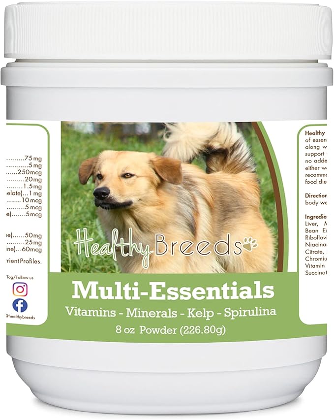 Healthy Breeds Chinook Multi-Essentials Powder for Dogs - an Ideal Supplement of Vitamins, Minerals & Antioxidants for Your Dog - 8 oz
