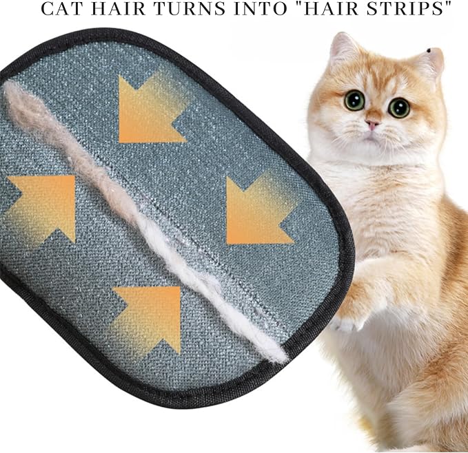 Tarifa Pets Hair Remover, Goalintent Pet Hair Remover, Electrostatic Pet Hair Remover, Gloves Pet Hair Removal for Cat & Dogs, Reusable Pet Hair Remover Glove (2pcs)