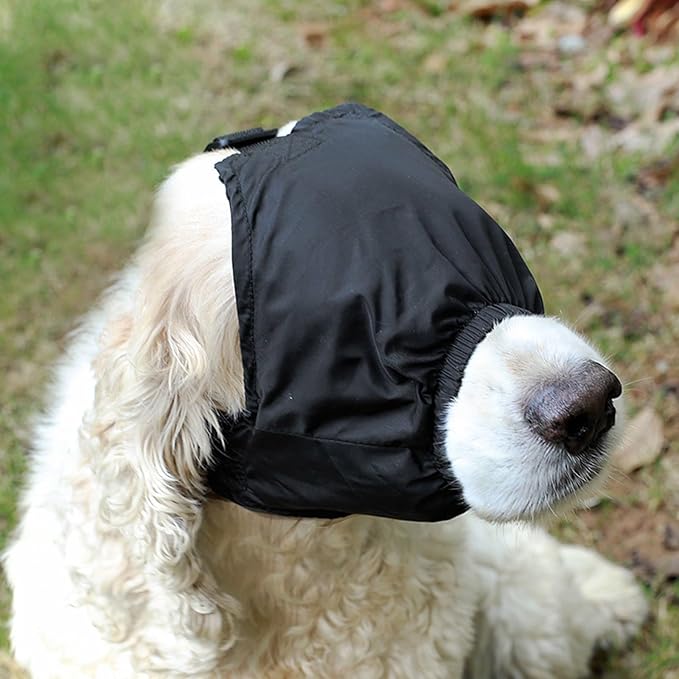 Dog Grooming Head Wrap Soft Pet Eye Covering Fear Reduction Soothing Supply Bathing Blowing Drying Tool Dog Grooming Accessories