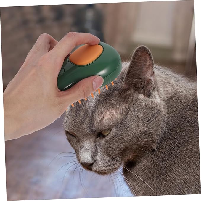BESPORTBLE Cat Grooming Brush Steam Self-cleaning Comb Pet Hair Removal Indoor Cat Supplies