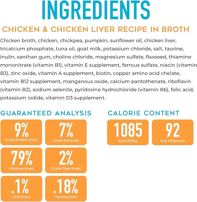 Tiki Dog Baby Whole Foods Wet Cat Food, Chicken & Chicken Liver, 3 oz. Cup (4 Count)