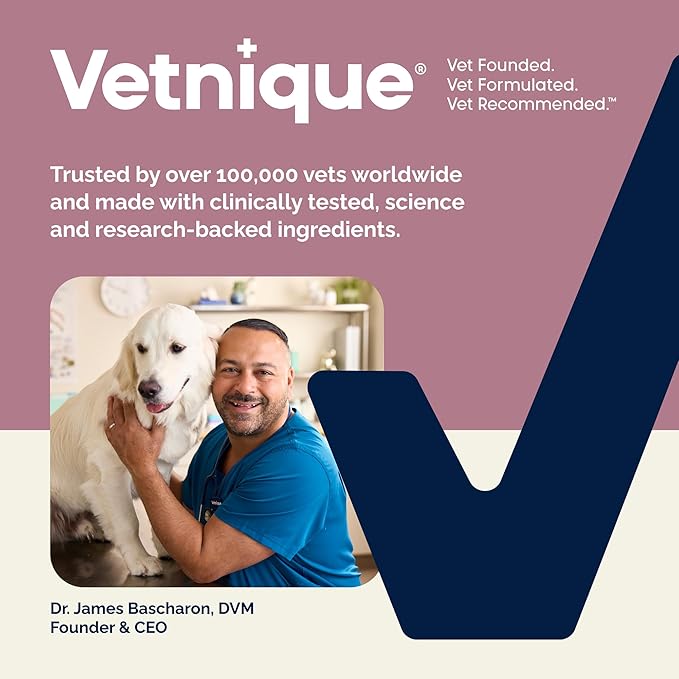 VETNIQUE Oticbliss Advanced Cleaning Ear Wipes for Dogs & Cats for Odor Control, Dirt and Wax Removal with Soothing Aloe Vera, Drying Agent and Vitamin E, Clear the Ear 100ct Wipes
