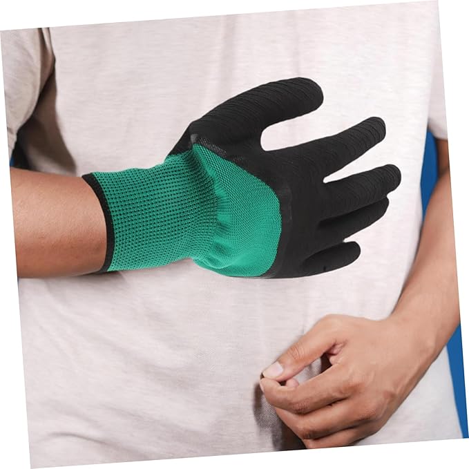 Mipcase 2 Pairs Pet Gloves Multipurpose Grooming Gloves Pet Handling Gloves Animal Grabbing Gloves Cat Grooming Protection Gloves for Wild Animals Animal Gloves Cloth Black