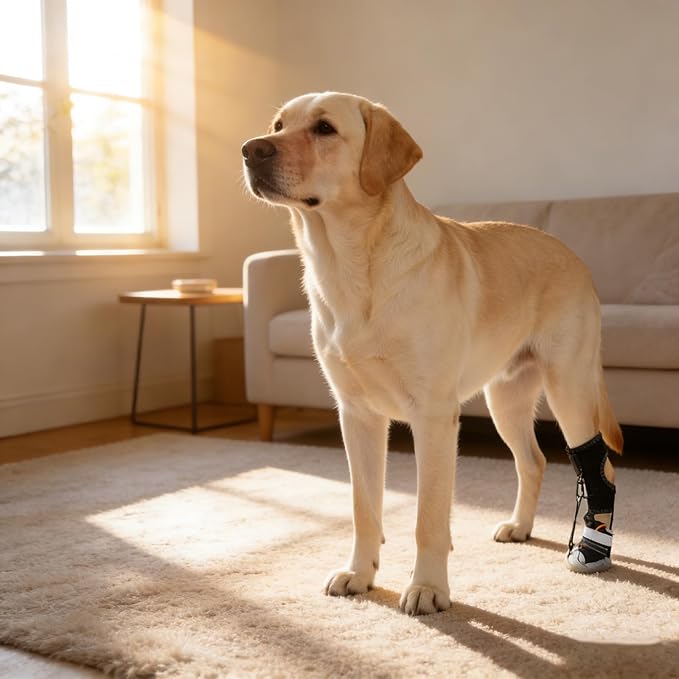 Light Weight Dog Boot with Adjustable Straps Corrective Pet Shoe Dog Paws Protectors Safety Dog Winter Outdoor Supply