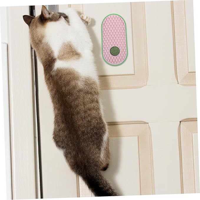 BESPORTBLE Cat Self Sticky Massage Comb Wall-mounted Cat Scratcher Toy Lightweight Grooming Aid Space-saving Design for Play and Self-care