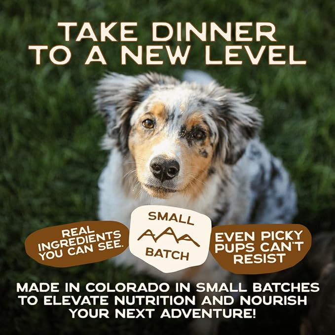 Smart Cookie Natural Dog Food Topper - Dinner - Beef Dog Meal Mixer for All Ages - Food Topper for Picky Eaters and Boosting Nutrition - Non GMO, Made in The USA - 7 oz Bag (15 Day Supply)