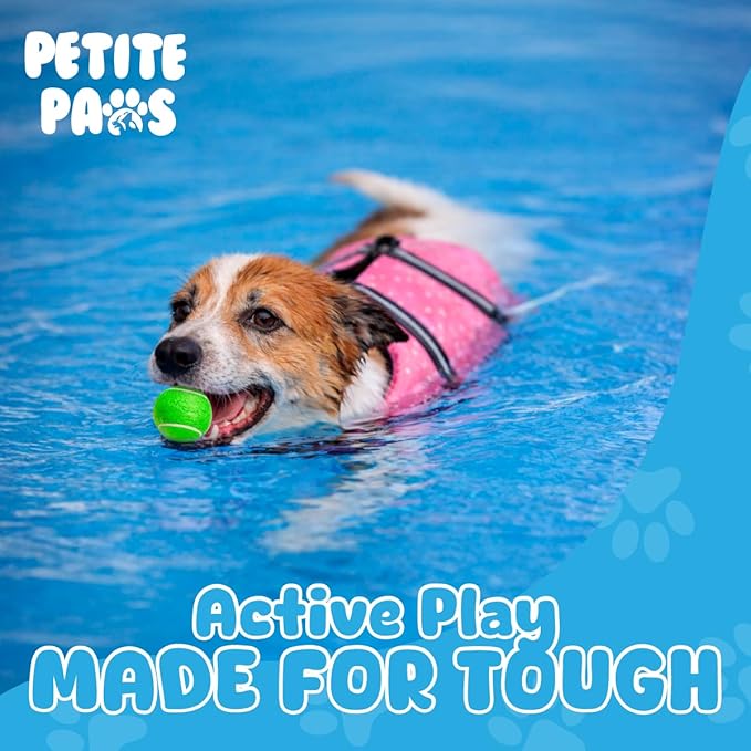 Colorful Squeaky Tennis Balls for Small Dogs and Puppies - 1.5 Inch - 12 Pack - Dog Training Toys for Positive Reinforcement, Interactive Squeaker Ball To Engage Attention Outside, Ball Launcher Fetch