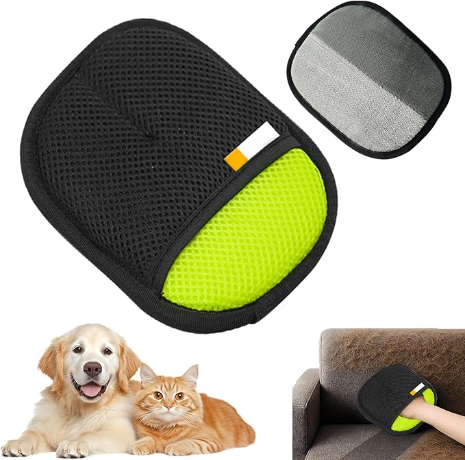 Washable Pet Hair Remover - Reusable Cat Grooming Glove | Soft Cat Remover for Cleaning Sofas, Dogs for Laundry, Pet Grooming Glove, Pet Removers