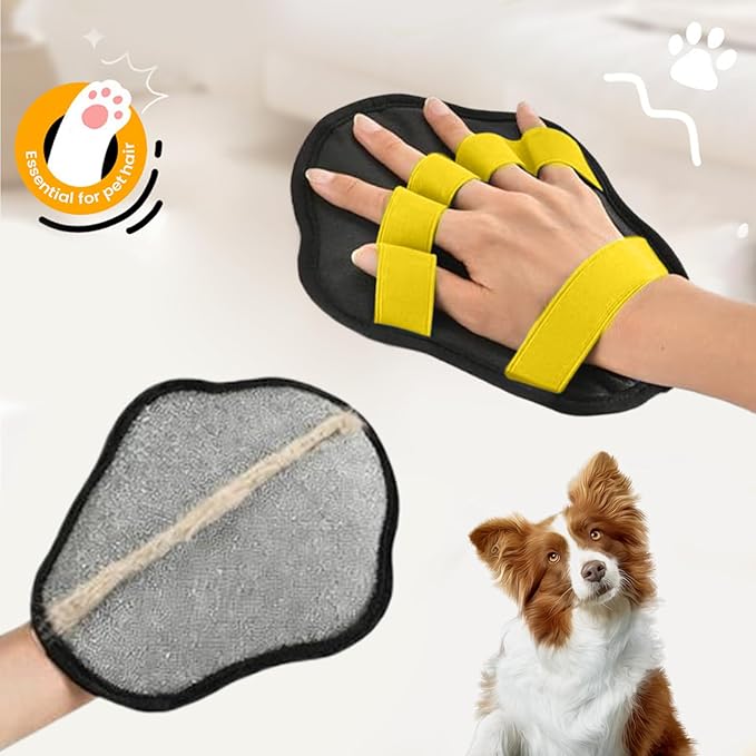 Electrostatic Pet Hair Removal Glove,Electrostatic Five-Finger Dog Cat Lint Mitt Tool - Dog Hair Remover Glove,for Laundry Couch Carpet Car Seat Clothing Bed Sofa