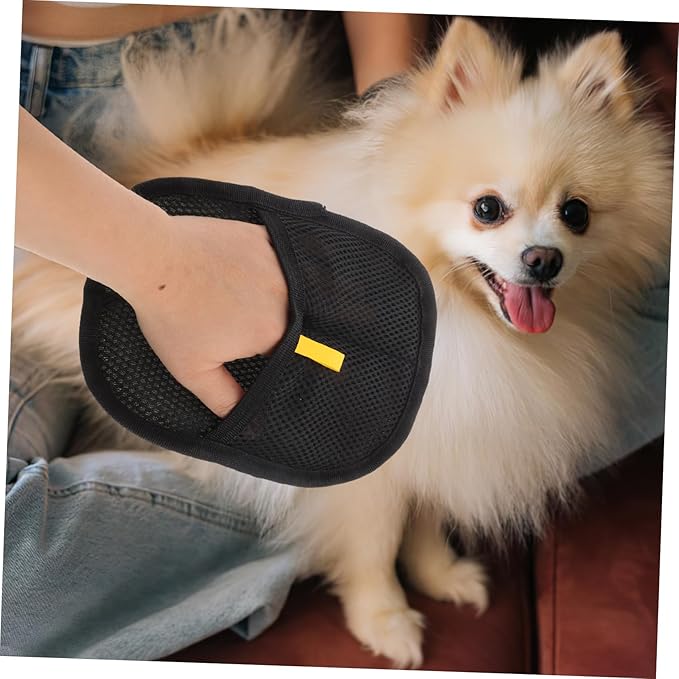 Mipcase Large Dual-Sided PET Hair Remover Gloves for Cats and Dogs Effective Grooming Mittens for Shedding and Cleaning Furniture Carpets and Clothing