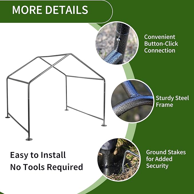 Summertrail Dog House Outside, Dog Tent Outdoor, Dog Shade Shelter Doghouse Canopy with Three-Sided Breathable Mesh Windows, Gray Sun Rain Cover for Pet Cat Livestock（Medium Size）