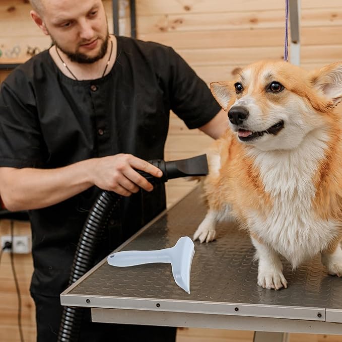 POPETPOP Pet Hair Removal Tool Dog Grooming Comb Large Blue Deshedding Brush for Shedding and Detangling Cats and Dogs Undercoat Grooming Supplies