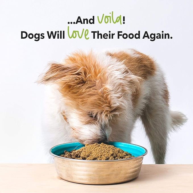 iHeartDogs Dog Food Topper - Freeze-Dried Raw Dog Food Seasoning with Collagen Peptides - Grain Free Superfood Meal Mixer (Chicken, 8 Ounce)