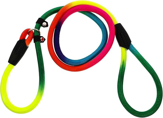 Adjustable Colorful Nylon Dog Leash for Outdoor Walking, Pulling Strap for Small to Medium Puppies, Sturdy Pet Supply Leash for Training and Daily Use